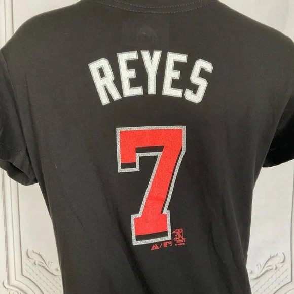 Majestic Genuine Merchandise MLB Miami Marlins Women’s Short Sleeve Shirt Large - Picture 3 of 5